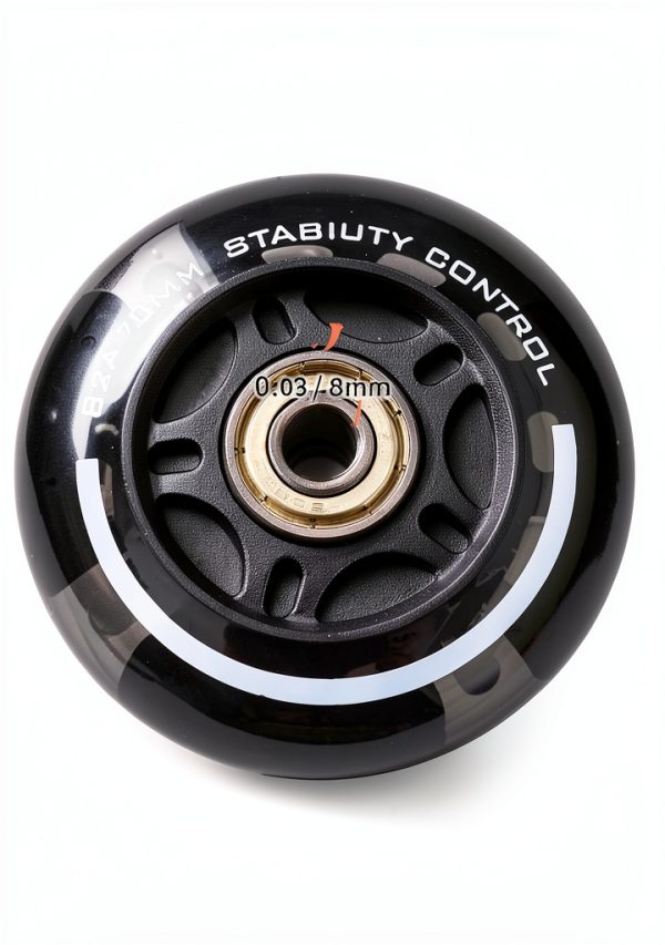 2PM SPORTS Inline Skate Wheels Black 80mm 82A PU High Rebound-1