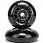64mm Inline Skate Wheel AOWESM 24mm Black 82A Hardness ABEC-9-0
