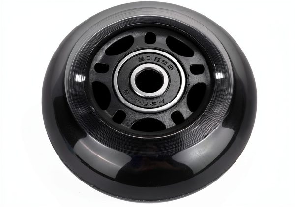 64mm Inline Skate Wheel AOWESM 24mm Black 82A Hardness ABEC-9-8
