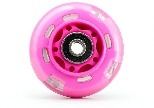 WHEELGOO Pink Inline Skate Wheels 64mm-80mm Flashing PU Replacement-2