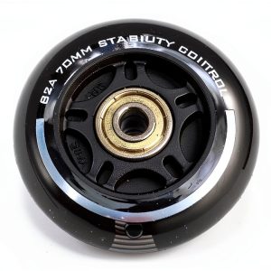 2PM SPORTS Inline Skate Wheels Black 80mm 82A PU High Rebound-0