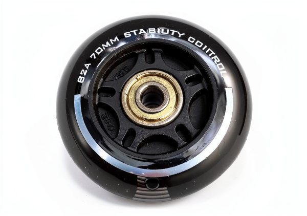 2PM SPORTS Inline Skate Wheels Black 80mm 82A PU High Rebound-0