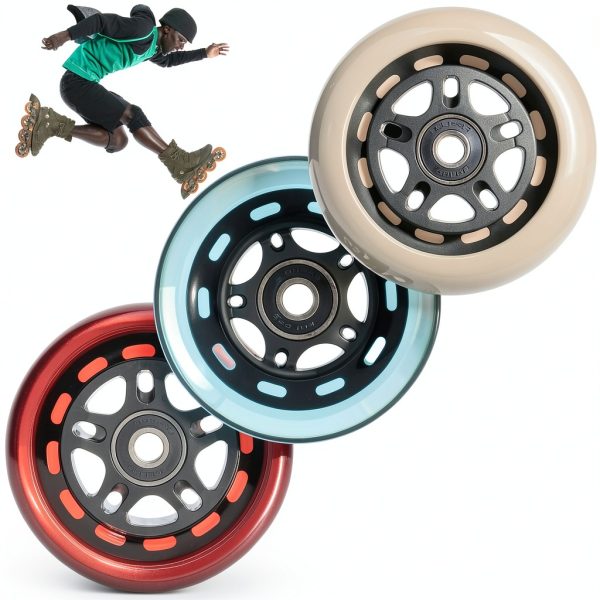 HeyZomm Inline Skate Wheels 64-80mm 8 Pack Polyurethane 85A-6