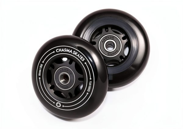 Inline Skate Wheels Chasma Flux Series 3 80mm Black 85A-8