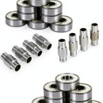 Bullseye Bearings ABEC 9 Inline Skating Bearings White 16 Pack-0