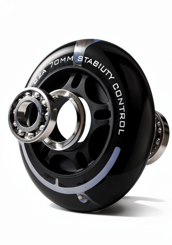 2PM SPORTS Inline Skate Wheels Black 80mm 82A PU High Rebound-2