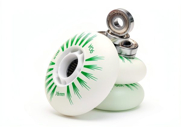 Light up Inline Skate Wheels FYANER 76mm/80mm ABEC9 Bearings-2