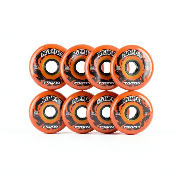 TronX Pavement Hilo 4-76MM/4-80MM 85A Inline Wheels Orange-5