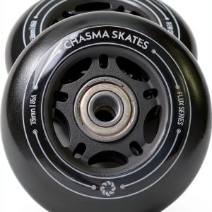 Flux 2 76mm RipStik Wheels 85A for Ripsurf Caster Board, RipStik Wave Board, or Crazy Cart Wheels Replacement, 2 Pack with Bearings-0