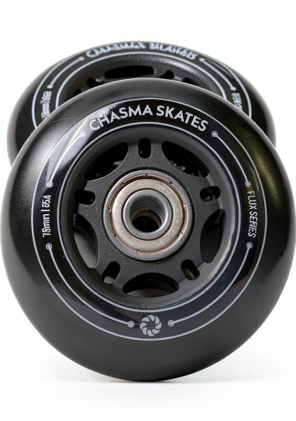 Flux 2 76mm RipStik Wheels 85A for Ripsurf Caster Board, RipStik Wave Board, or Crazy Cart Wheels Replacement, 2 Pack with Bearings-0