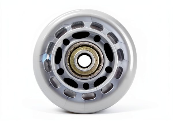Inline Skate Wheels 64mm Clear ABEC7 Bearings QYIMLI Gray 8 Pack-1