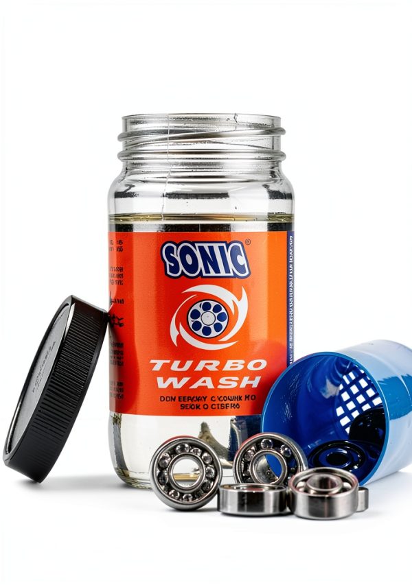 Sonic Turbo Wash Skate Bearing Cleaning Kit 8oz Citrus Cleaner USA-1