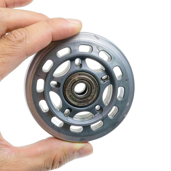Inline Skate Wheels 64mm Clear ABEC7 Bearings QYIMLI Gray 8 Pack-5