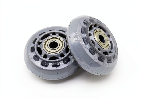 Inline Skate Wheels 64mm Clear ABEC7 Bearings QYIMLI Gray 8 Pack-2
