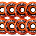 TronX Pavement Hilo 4-76MM/4-80MM 85A Inline Wheels Orange-0