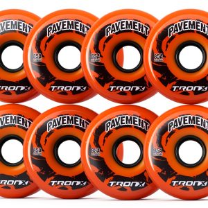 TronX Pavement Hilo 4-76MM/4-80MM 85A Inline Wheels Orange-0